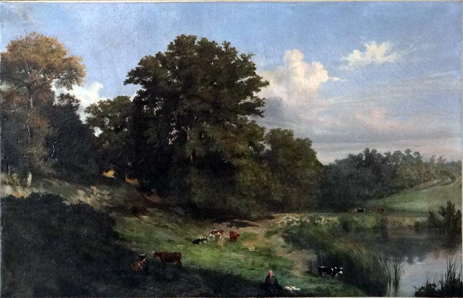 E. Lambinet,Un étang dans la Vallée de Chevreuse, 1836, Huile sur toile 73 cm x 117 cm 	Musée des Beaux Arts de Cambrai. © photo Musée des Beaux Arts de Cambrai
